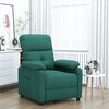vidaXL Fauteuil inclinable Vert fonc&eacute; Tissu