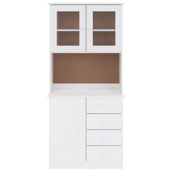vidaXL Buffet ALTA blanc 77x35x165 cm bois massif de pin