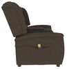 vidaXL Fauteuil de massage inclinable et porte-gobelet 2 places marron