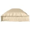 vidaXL Set de coussins de palette 2 pcs Beige 150 x 40 x 8 cm