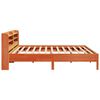 vidaXL Cadre de lit sans matelas cire marron 200x200cm bois pin massif