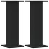 vidaXL Supports pour plantes 2 pcs noir 30x30x80 cm bois d'ing&eacute;nierie