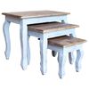 vidaXL Ensemble de tables gigognes 3 pcs bois d'acajou massif