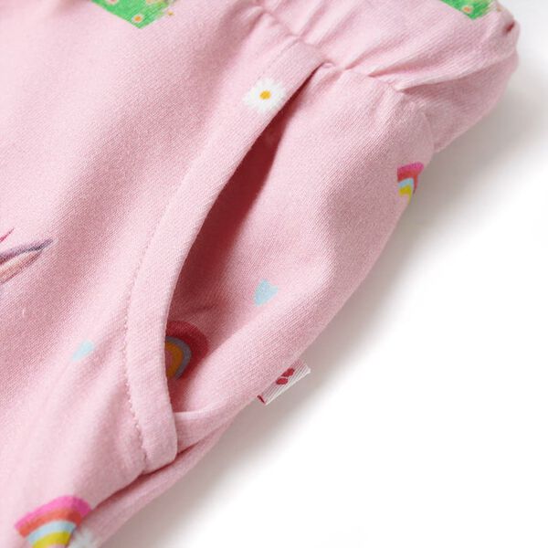 Short pour enfants avec cordon de serrage rose clair 104