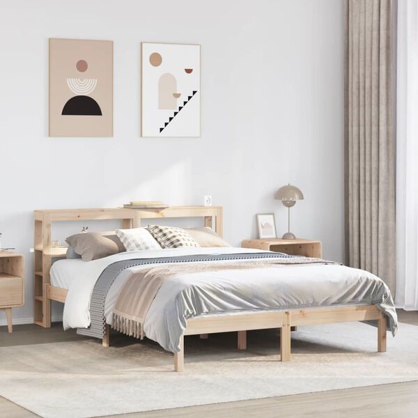 vidaXL Cadre de lit sans matelas 150x200 cm bois de pin massif