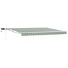 vidaXL Cadre de store manuel avec LEDs Vert et blanc 4 &times; 3,5 m
