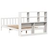 vidaXL Lit biblioth&egrave;que sans matelas blanc 120x190 cm bois pin massif