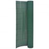 vidaXL Cl&ocirc;ture de jardin double face 90x400 cm Vert