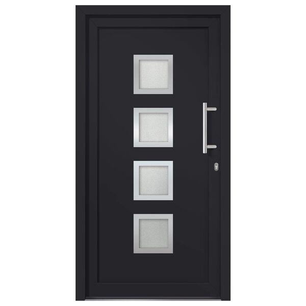 vidaXL Porte d'entr&eacute;e Anthracite 108x208 cm