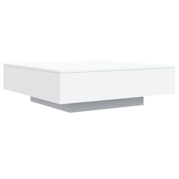 vidaXL Table basse blanc 100x100x31 cm bois d'ingénierie