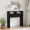 vidaXL Table console Ch&ecirc;ne noir 78 x 30 x 80 cm Bois d'ing&eacute;nierie