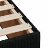 vidaXL Sommier &agrave; lattes de lit avec matelas Noir 160x200 cm Tissu