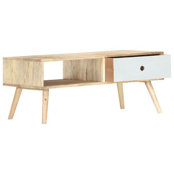 vidaXL Table basse 90x50x40 cm Bois de manguier massif