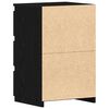 vidaXL Cabinet de chevet 2 pcs Ch&ecirc;ne noir 40 x 35 x 62,5 cm