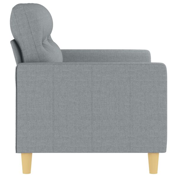 vidaXL Canap&eacute; &agrave; 2 places Gris clair 120 cm Tissu
