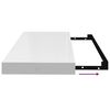 vidaXL &Eacute;tag&egrave;re murale flottante Blanc brillant 60x23,5x3,8 cm MDF