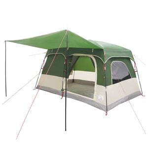 vidaXL Tente familiale avec toit Vert 320 x 210 x 180 cm Polyester
