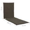 vidaXL Coussin de chaise longue Anthracite 180x55x3 cm