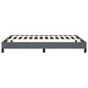 vidaXL Cadre de lit gris fonc&eacute; 137x190 cm velours