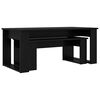 vidaXL Ensemble de tables basses 2 pcs Ch&ecirc;ne noir Bois d'ing&eacute;nierie