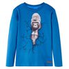 T-shirt pour enfant &agrave; manches longues bleu p&eacute;trole 116