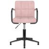 vidaXL Chaises pivotantes &agrave; manger lot de 2 rose velours
