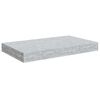 vidaXL &Eacute;tag&egrave;res murales flottantes 4 pcs gris b&eacute;ton 40x23x3,8 cm MDF