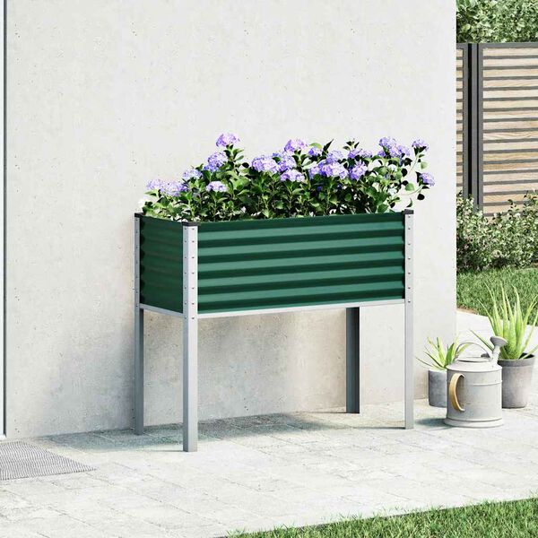 vidaXL Jardinière Vert 100x45x90 cm Acier