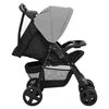 vidaXL Poussette pour b&eacute;b&eacute; 2-en-1 Gris clair et noir Acier