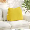 vidaXL Coussin de Dos Jaune clair 60 x 20 x 50 cm tissu