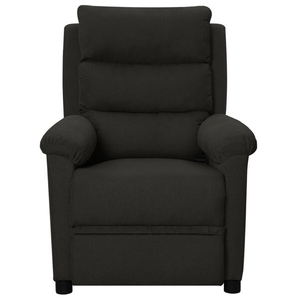 vidaXL Fauteuil inclinable Noir Tissu