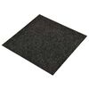 vidaXL Tapis 20 pcs Noir 50 x 50 cm Bitume
