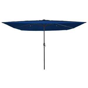 vidaXL Parasol de jardin Azur 295 x 295 x 245 cm Polyester et Acier
