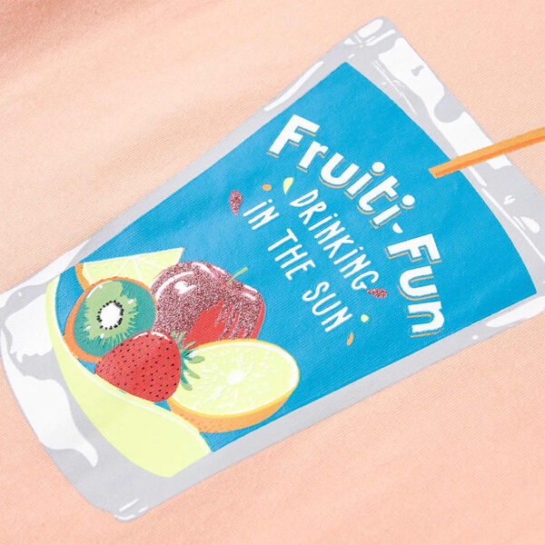 T-shirt pour enfants orange clair 140