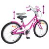 vidaXL V&eacute;lo pour Enfants 18 Pouces pour les 5-7 ans Rose fonc&eacute;