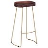 vidaXL Tabourets de bar Gavin lot de 2 bois de manguier massif