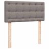 vidaXL Cadre de lit ottoman avec matelas taupe 90x190 cm tissu