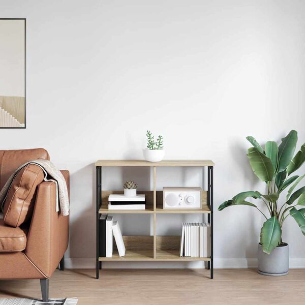 vidaXL &Eacute;tag&egrave;re Ch&ecirc;ne Sonoma 82 x 32 x 79 cm Bois d'ing&eacute;nierie