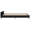 vidaXL Cadre de lit sans matelas noir 120x190 cm tissu
