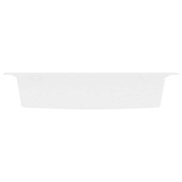 vidaXL &Eacute;vier de cuisine Blanc 79 x 50 x 31 cm Quartz et R&eacute;sine