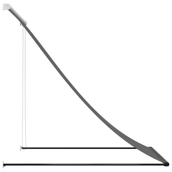 vidaXL Auvent r&eacute;tractable anthracite 100x150 m tissu et acier