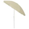 vidaXL Parasol de plage jaune sable 240 cm