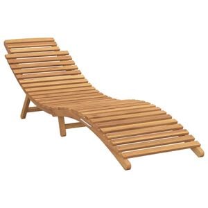 vidaXL Transat de jardin Marron 198 x 55 x 58,5 cm Bois de teck massif