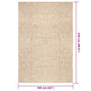 vidaXL Tapis ZIZUR beige 160x230 cm aspect de jute int&eacute;rieur ext&eacute;rieur