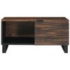 vidaXL Table basse Marron et Noir 80 x 50 x 40 cm Bois d'acacia massif