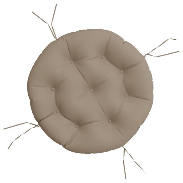 vidaXL Coussin rond taupe &Oslash; 60 x11 cm tissu oxford