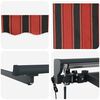 vidaXL Auvent R&eacute;tractable Orange et Noir 400 &times; 300 cm