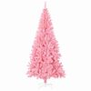vidaXL Sapin de Noël avec 300 LED avec support Rose 240 cm PVC