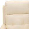 vidaXL Fauteuil Cr&egrave;me Tissu