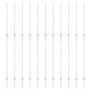 vidaXL Poteau de cl&ocirc;ture ench&acirc;ss&eacute; 22 pi&egrave;ces Argent&eacute; 140 cm